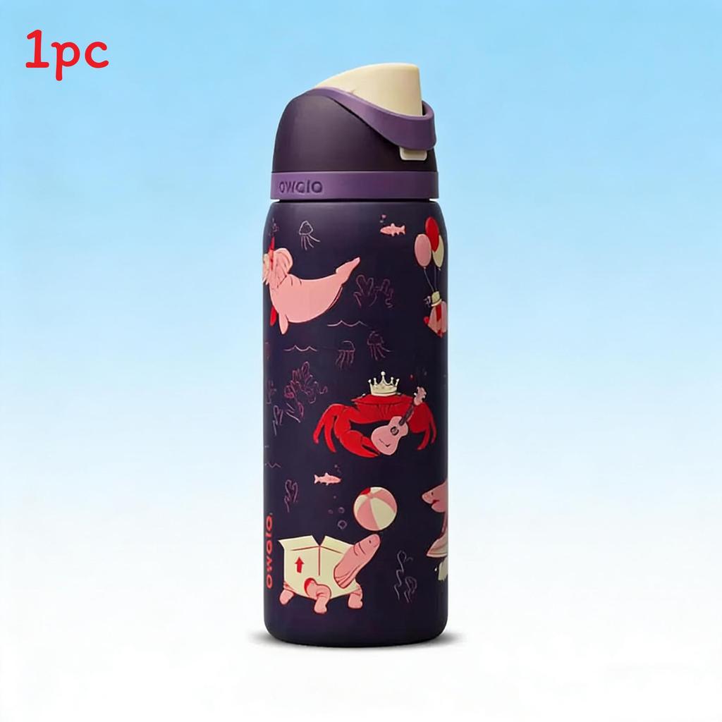 Sports Insulated Cup With Straws And Lock For Travel And Home Use