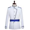 Court Dress Performance Clothes Men Preside Over The Stage Annual Meeting White Prince Performance Clothes Military Dress