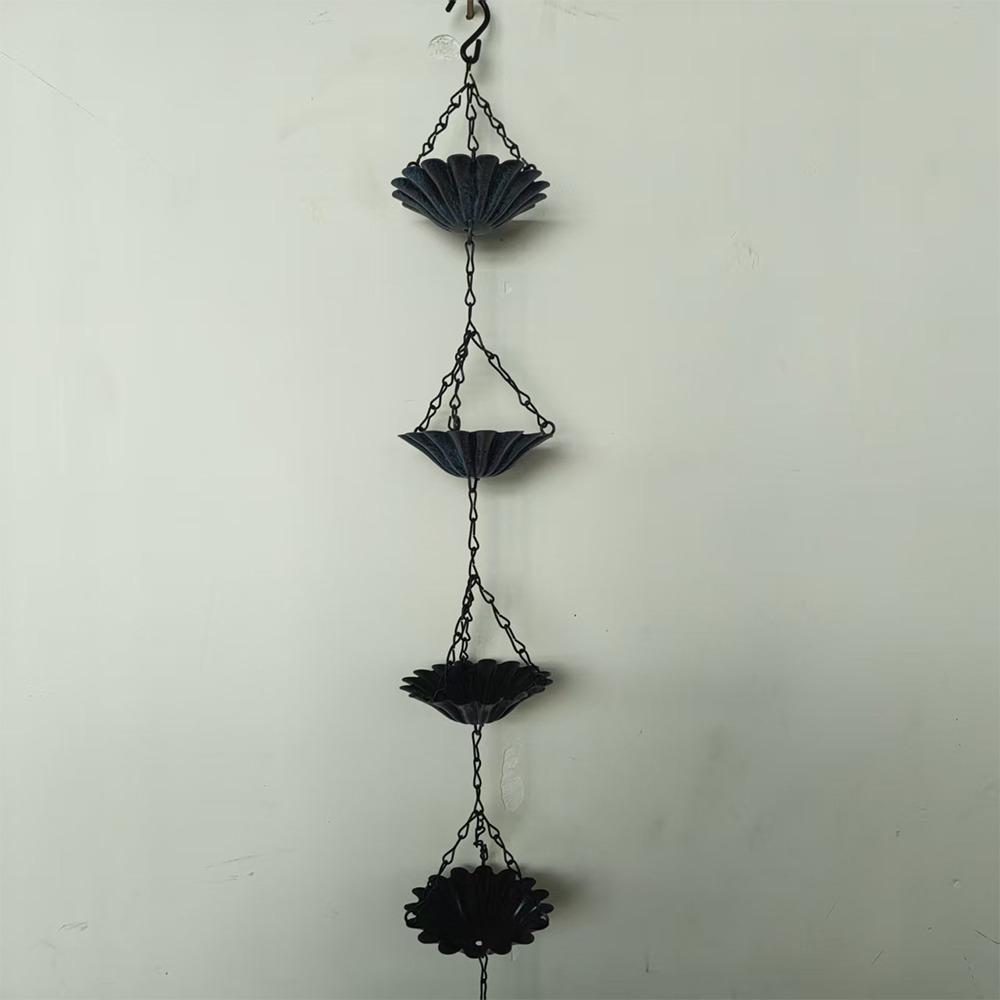 Japanese Style Rain Chain for Gutters 7 Cups Eaves Water Drainage Chain  Landscape