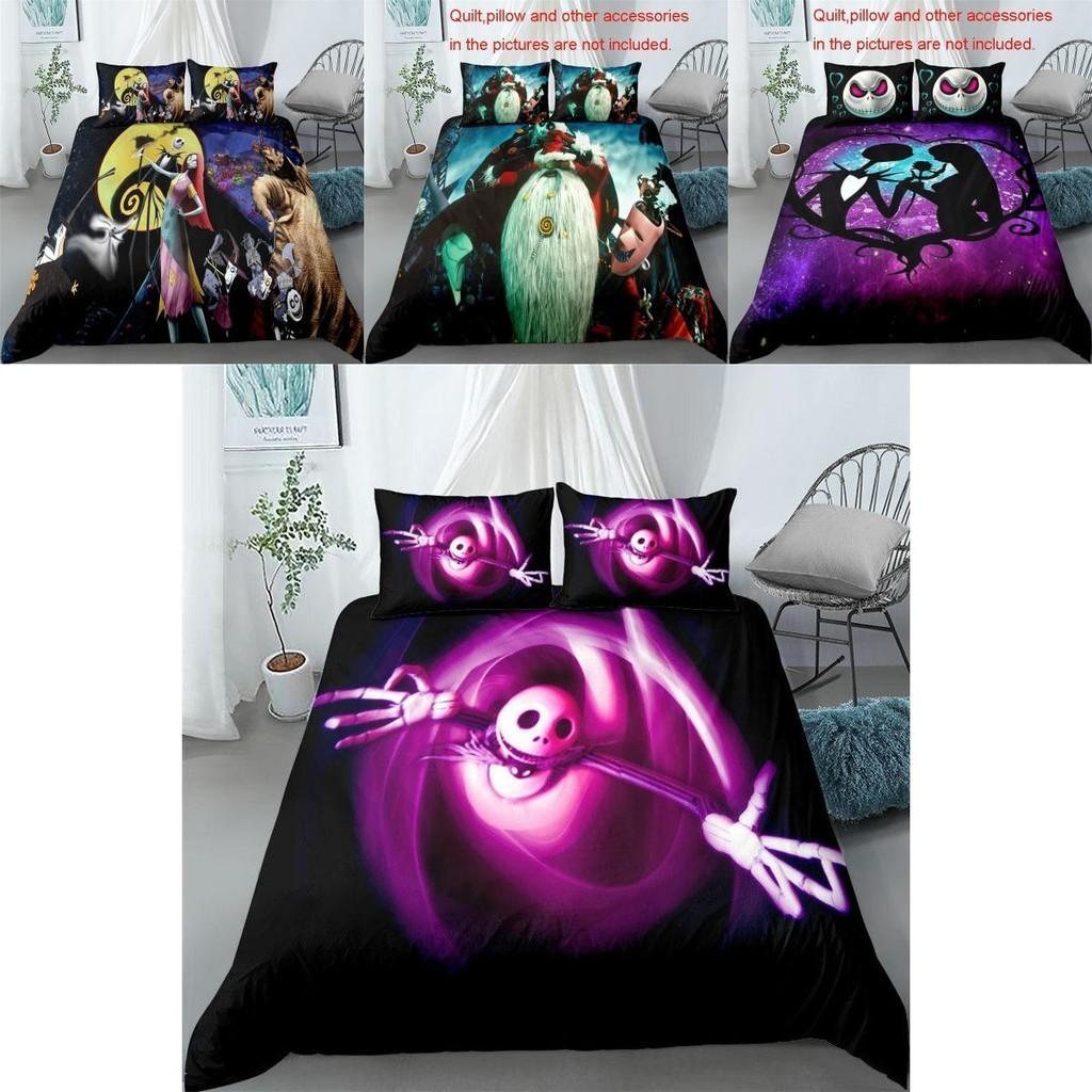 The Nightmare Before Christmas Bedding Set Duvet Cover Pillowcase Soft Material Us/eu Sizes