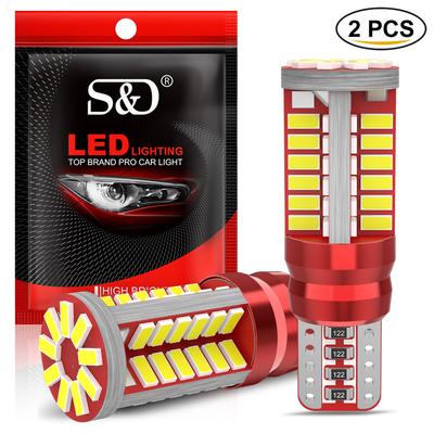 2Pcs T10 W5W Led-lampen 168 194 led 5w5 57SMD 3014 Chips Canbus Auto Innen Parkplatz Licht auto Kennzeichen Lampe Weiß 6000K 12V