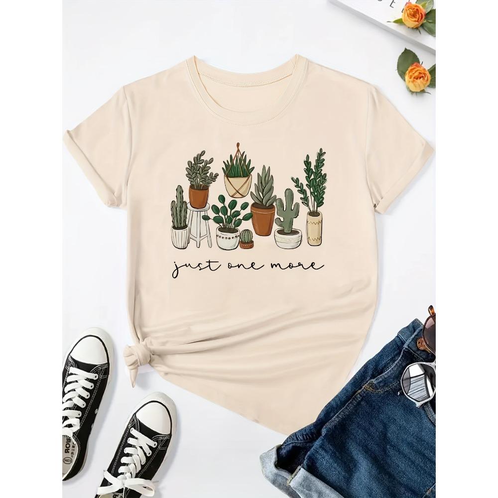 

Retro Plant Graphic T-shirt Unisex Mushroom Witchcraft Shelf Printing Casual Short-sleeved Summer T-shirt M