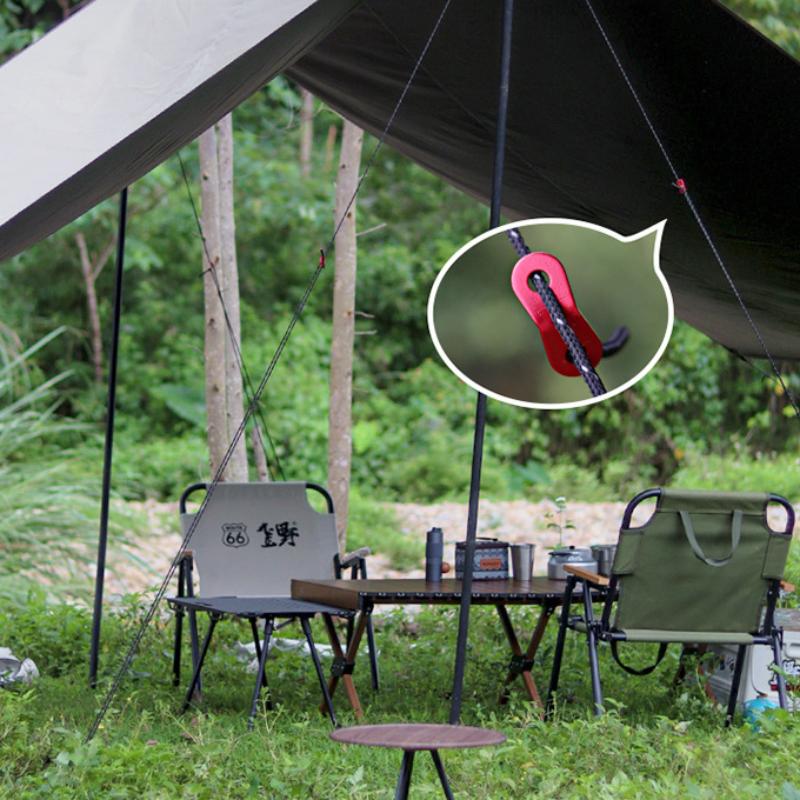 Aluminium Tent Windtouw Versteller Scheerlijn Koordslot Spanner Buiten Kamperen Luifel Afdak Bevestiging Glijder Accessoire