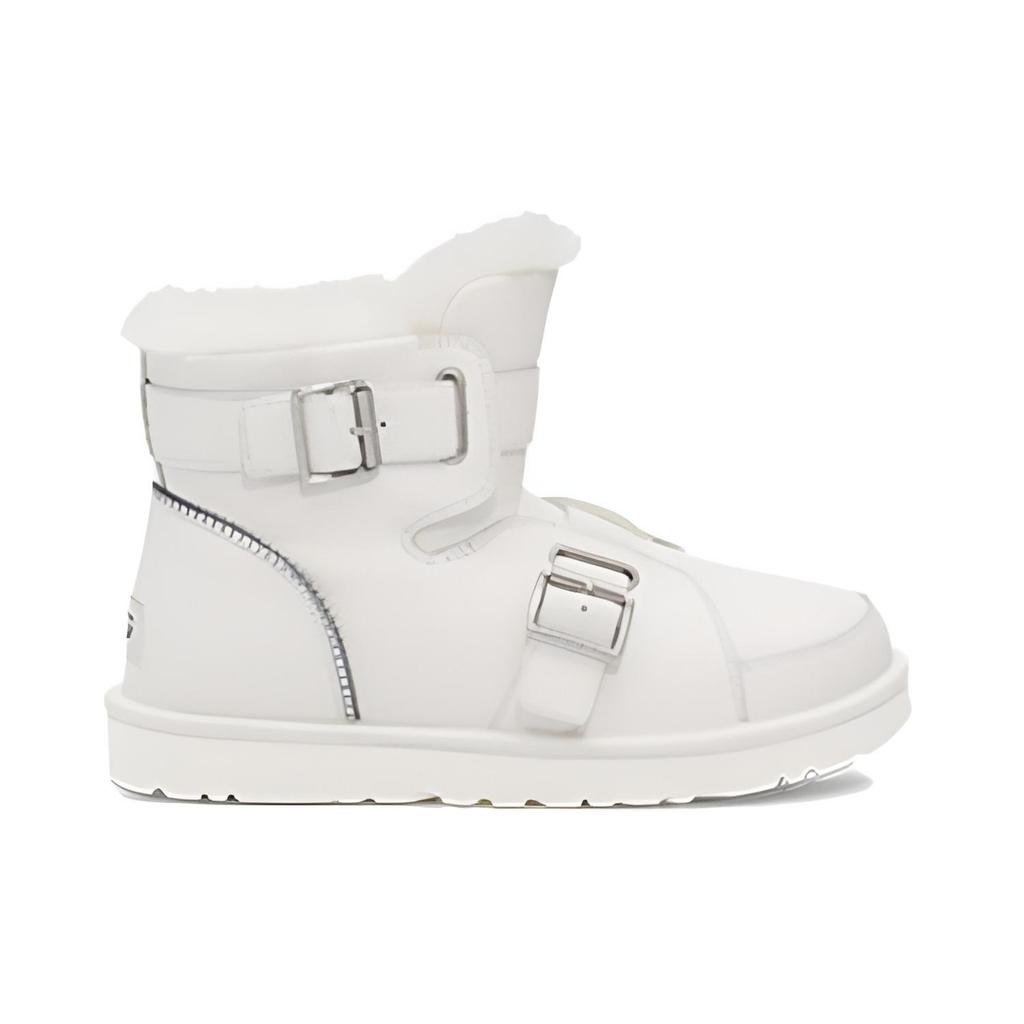 UGG Mini Buckle Short Boots 'White' Women's 1138157-WHT