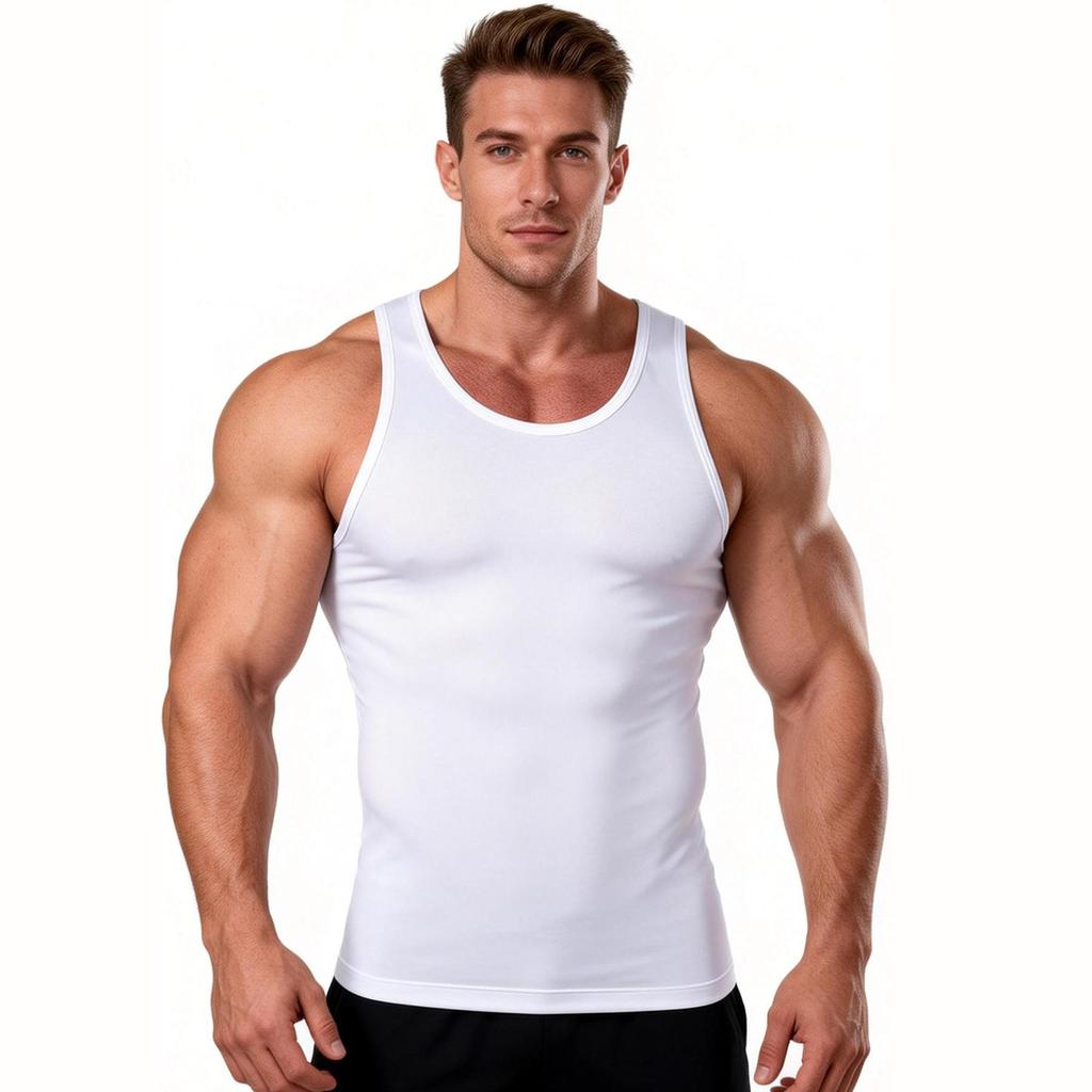Herren Lauftanktop Fitness Atmungsaktiv Workout Hohe Elastizität Weste Sport Fitnessstudio Kleidung