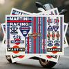 Adesivo de Carro e Moto Estilo Martini Racing, Decalque de Vinil Durável para Para-choque Janela Laptop Parede DIY Tuning de Carro Decoração Exterior