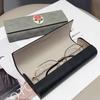 2Pcs Pressure Resistant Glasses Cases Pu Leather Glasses Storage Box Eyeglasses Holder  Packing