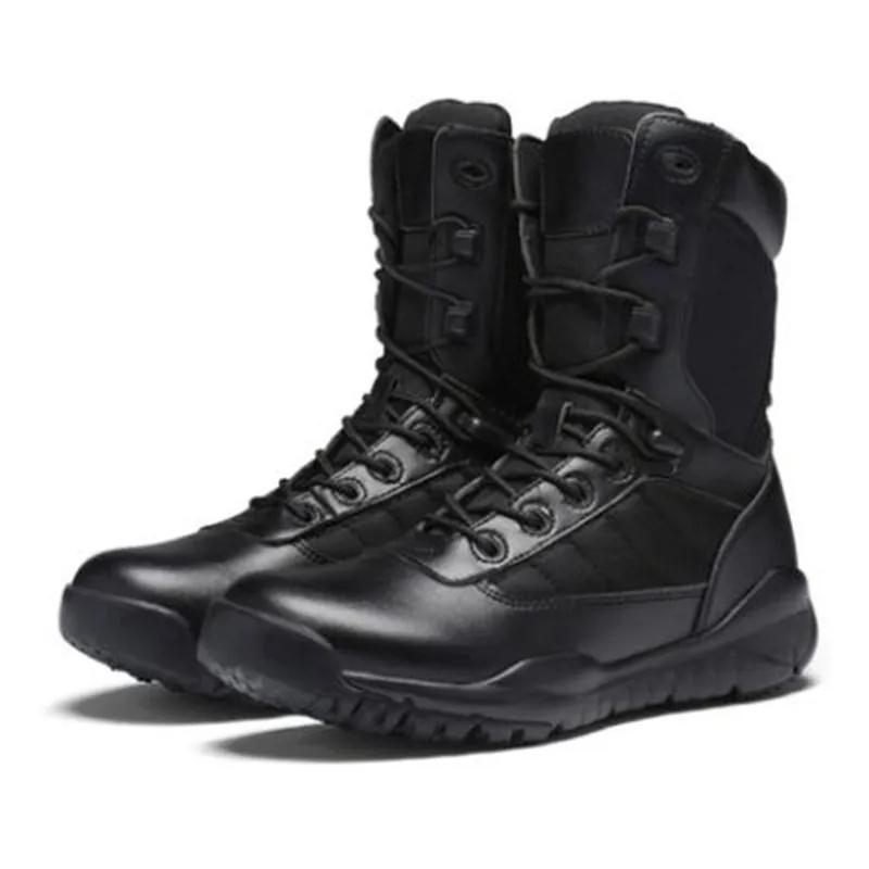 Fashion Army Boots Men Military Boots Spring Summer Army Boots Tactical Black Brown Men Casual Shoes Solid Anti-Slip Male Casual Sneaker