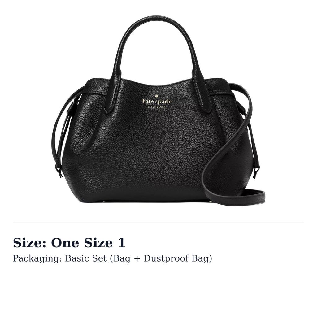 Kate Spade Leather Shoulder Bag, Crossbody Bag, Handbag Small Women's Black K8135-001
