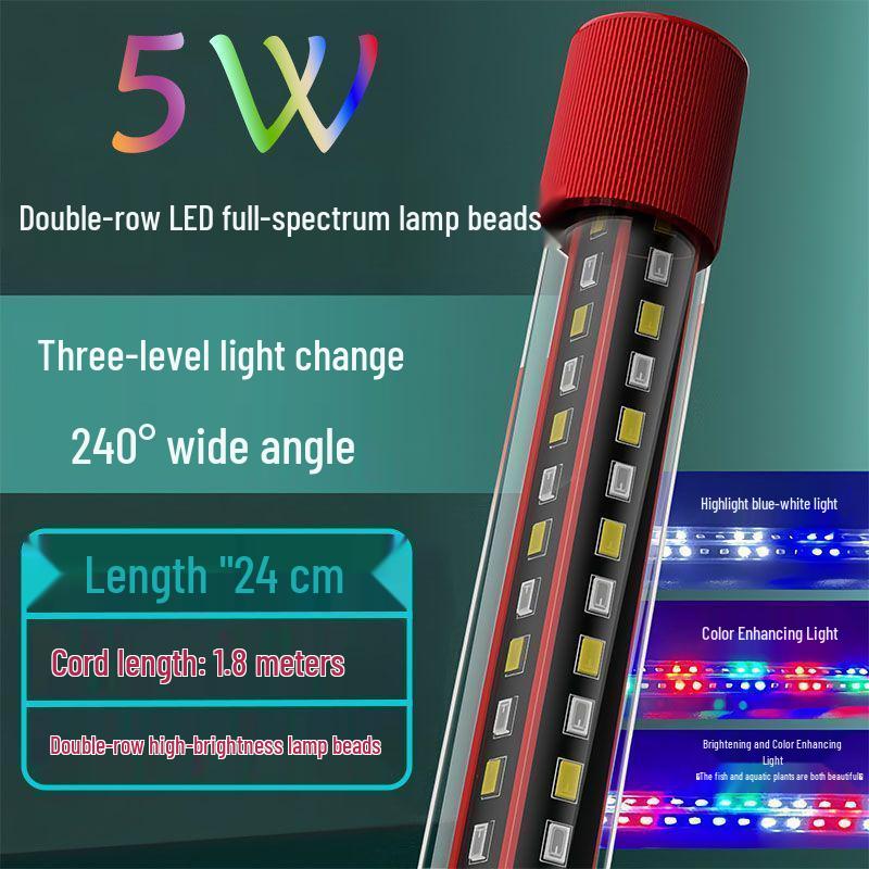 LED Waterproof Fish Tank Light - Color Enhancing & Brightening Arowana Lamp