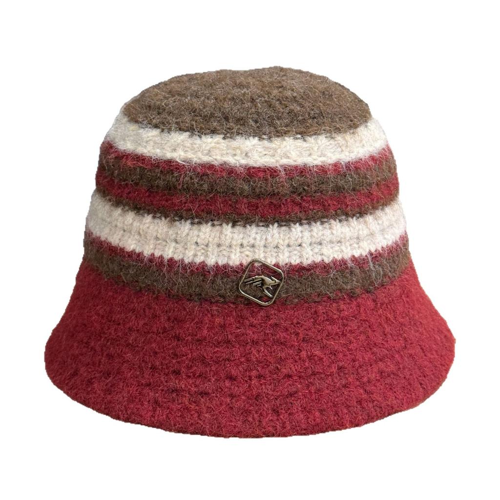 Knitted Ear Protection Fisherman Hat Women's Autumn and Winter Warm Woolen Hat Temperament and Face Small Japanese Style Bucket Hat Basin Hat