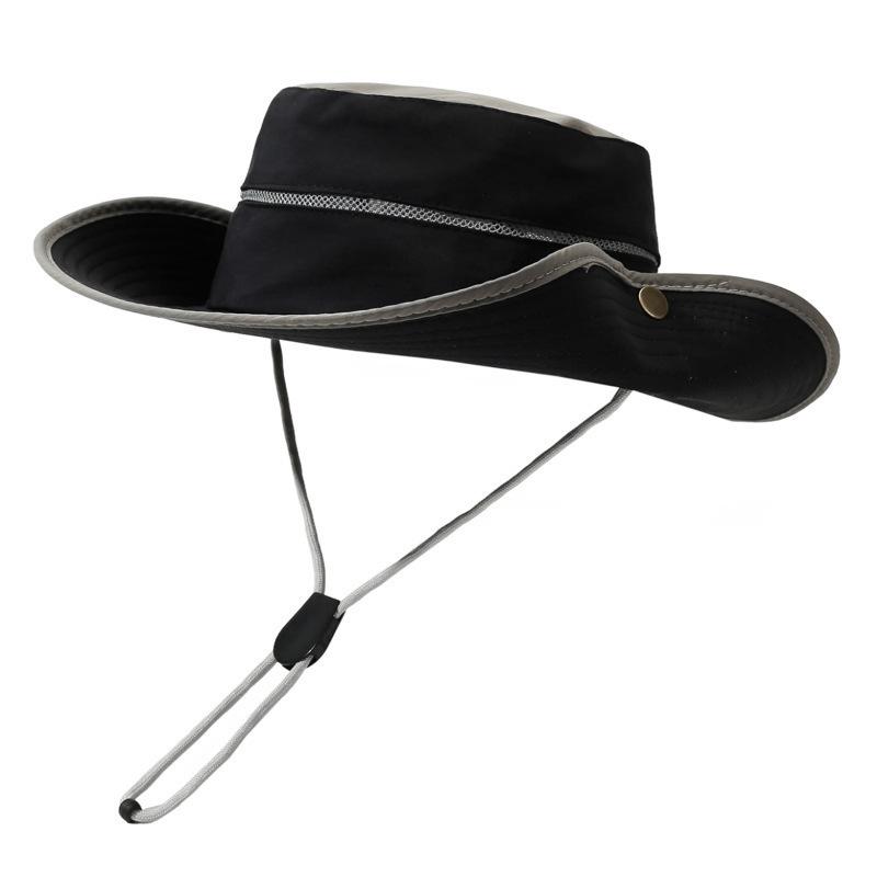 Summer Outdoor Sun Hat Men and Women Mountaineering Fishing Sun Protection Hat Bucket Hat Fashion Big Brim UV Protection Sun Hat