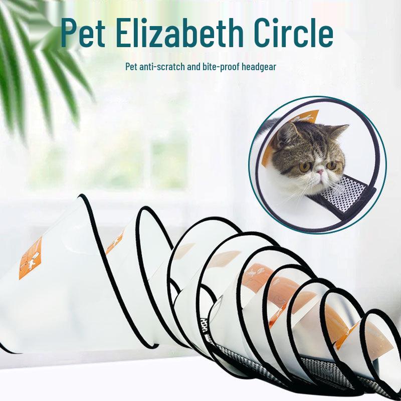 Pet Elizabeth Collar - Anti-Scratch, Anti-Lick, and Anti-Bite Protective Neck Cover for Dogs and Cats