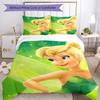 3pcs T-Tinkerbell1 Design Cover Set - HD Printed Bedding with 1 Cover and 2 Pillowcases - Perfect for Home and Dorm Decor