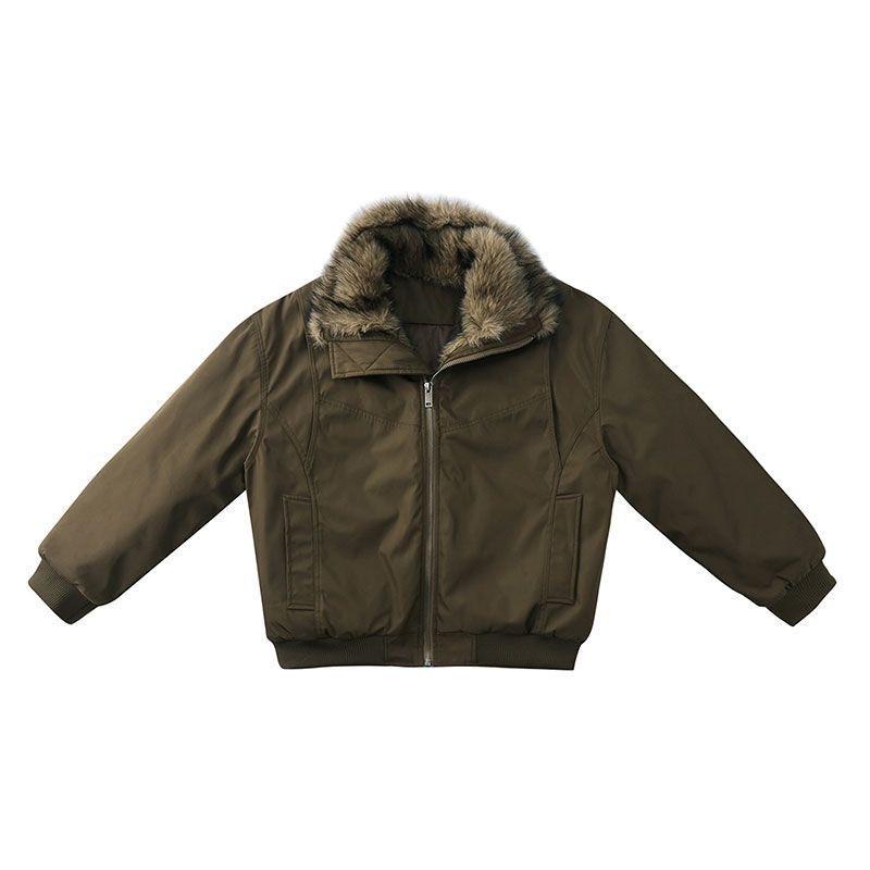 Vintage Solid Fur Collar Hooded Sweatshirt Autumn Winter Zipper Y2K Retro Fleece Jacket Harajuku Plush Dark Fashion Outfits 2025