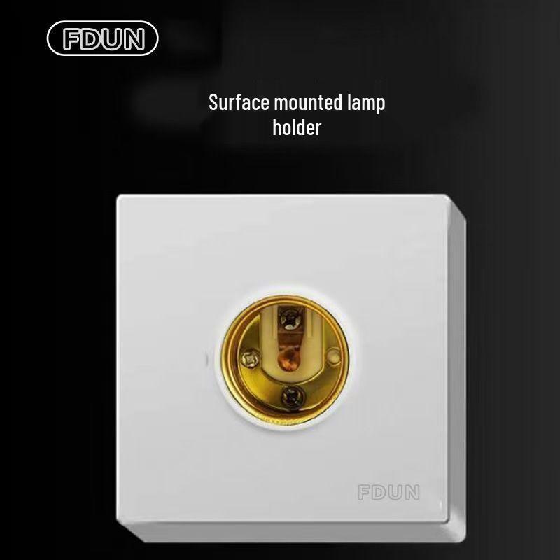 Priză electrică ultra-subțire de 16A cu montaj aparent cu panou de perete cu cinci găuri pentru uz casnic și pentru aparat de aer condiționat