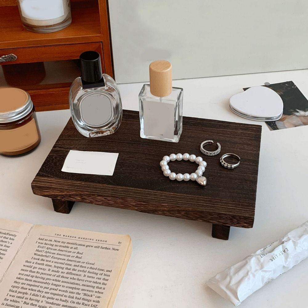 Wooden Aromatherapy Perfume Tray Large Capacity Key Rack Durable Jewelry Storage Tray  Living Room