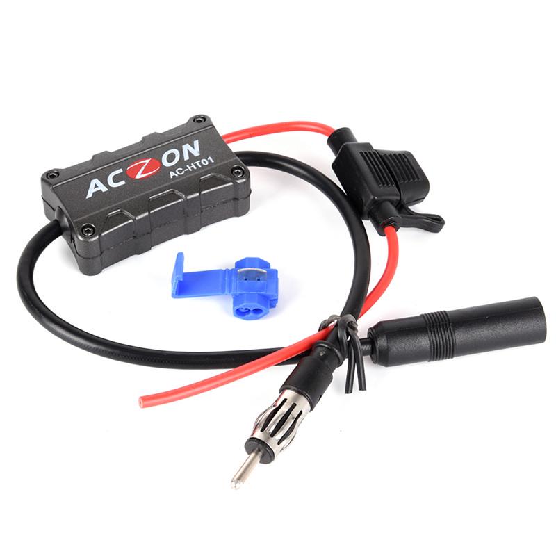 Universal Automobile Car Fm/Am Radio Stereo Antenna Signal Amplifier Booster