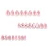 Japanese Style Sweet Wearable Nail Art - Blush Bow Heart Design False Nails