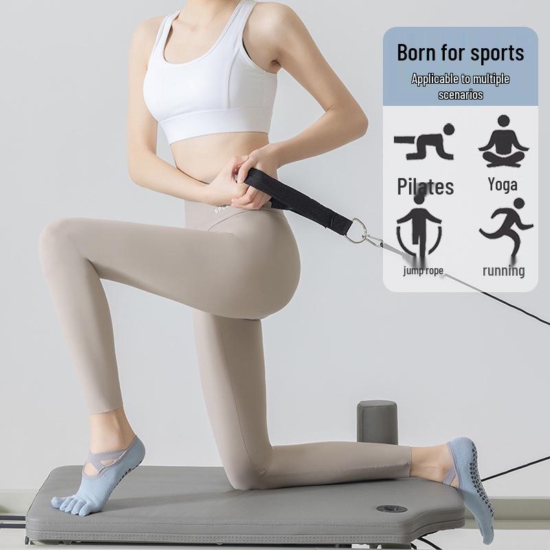 Women's Anti-Slip Yoga & Pilates Five-Toe Socks - Summer Thin, Pure Cotton Toe Separator Boat Socks