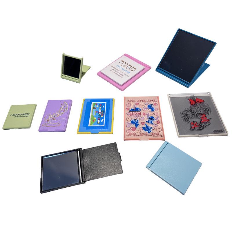 Single-Sided Portable Folding Square Makeup Mirror - Beauty Pocket Gift Compact 15