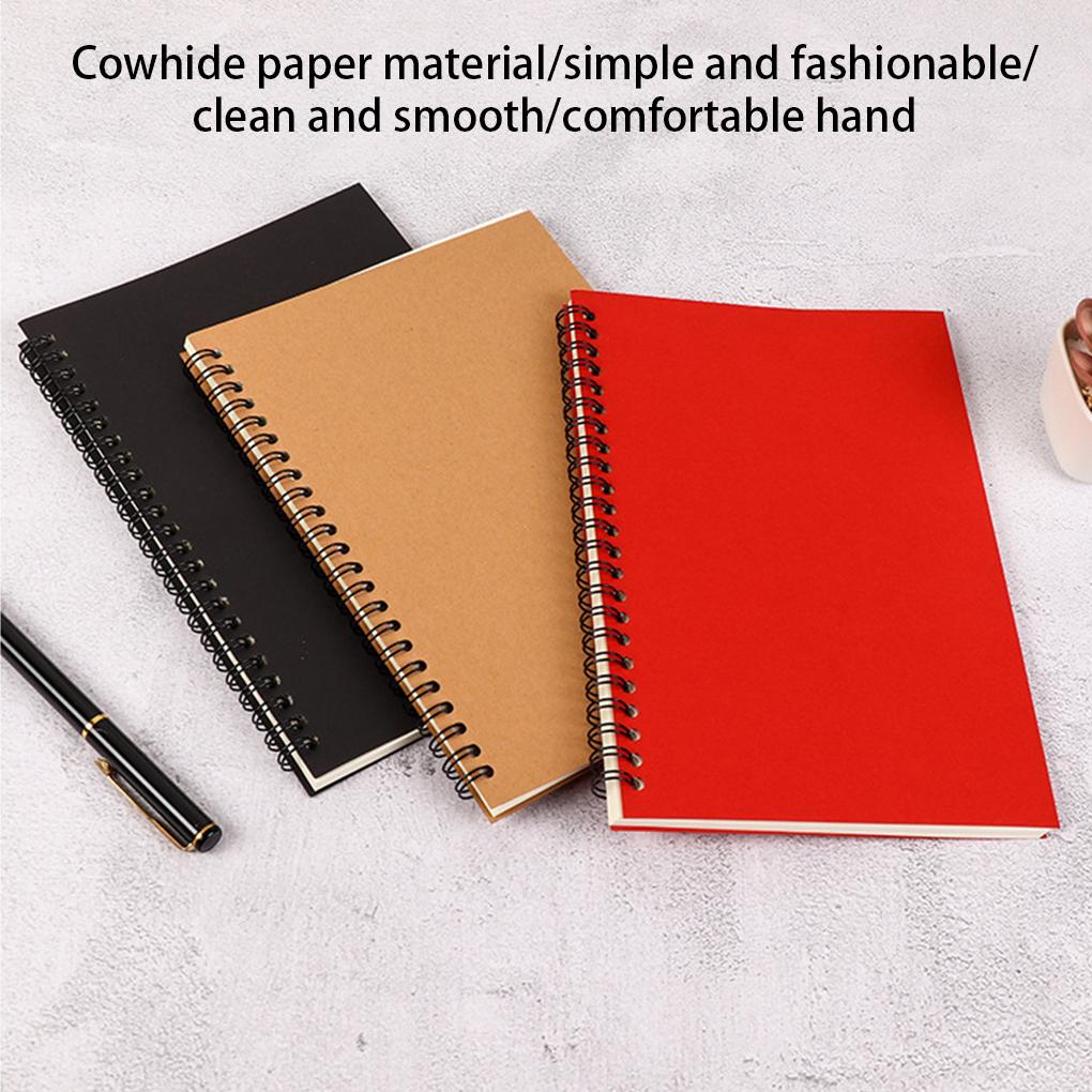 Spiral Notebook Portable Office School Business Journal Writing Practice Homework Teacher Students Prize Stationery