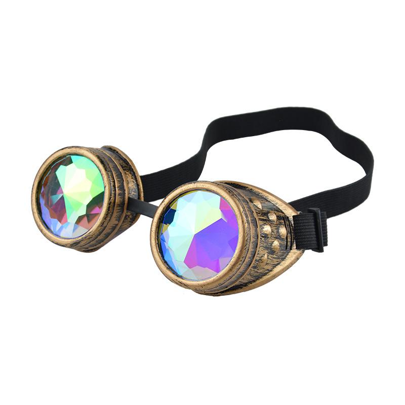 New Party Retro Steampunk Kaleidoscope Glasses Halloween Goggles Ball Decoration Glasses