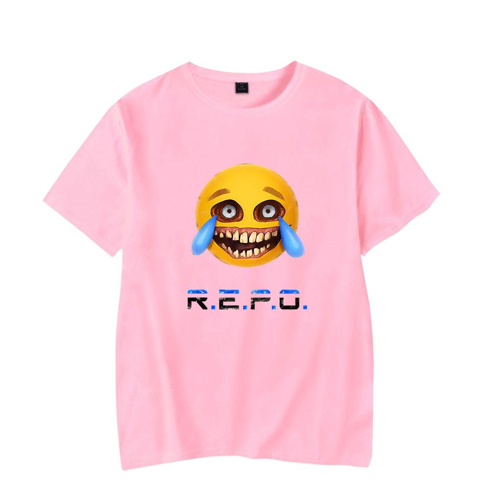 

Футболки для женщин и мужчин REPO с мультяшным принтом Футболка Летняя повседневная женская и мужская одежда Модные футболки XXS розовый