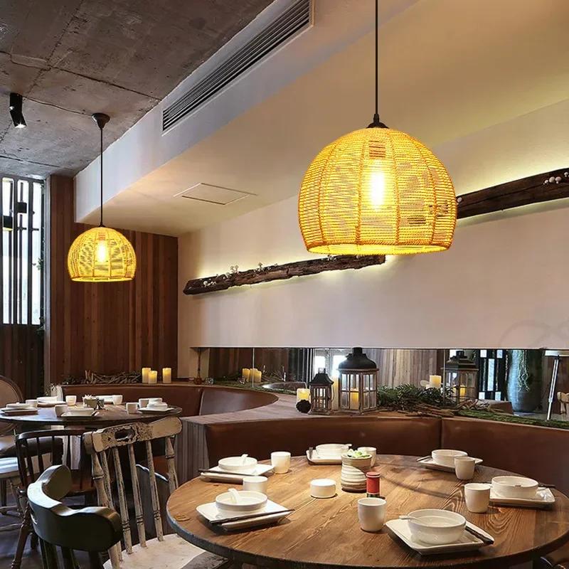 Lampă Suspendată cu Pandantiv din Frânghie de Cânepă Clasică Lustră pentru Plafon Candelabru Clasic Retro Antic Industrial Fier Lumină pentru Sală de Mese