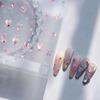 TENSOR Ferrite Butterfly Diamond Nail Stickers TL291 - Transparent Glass Adhesive