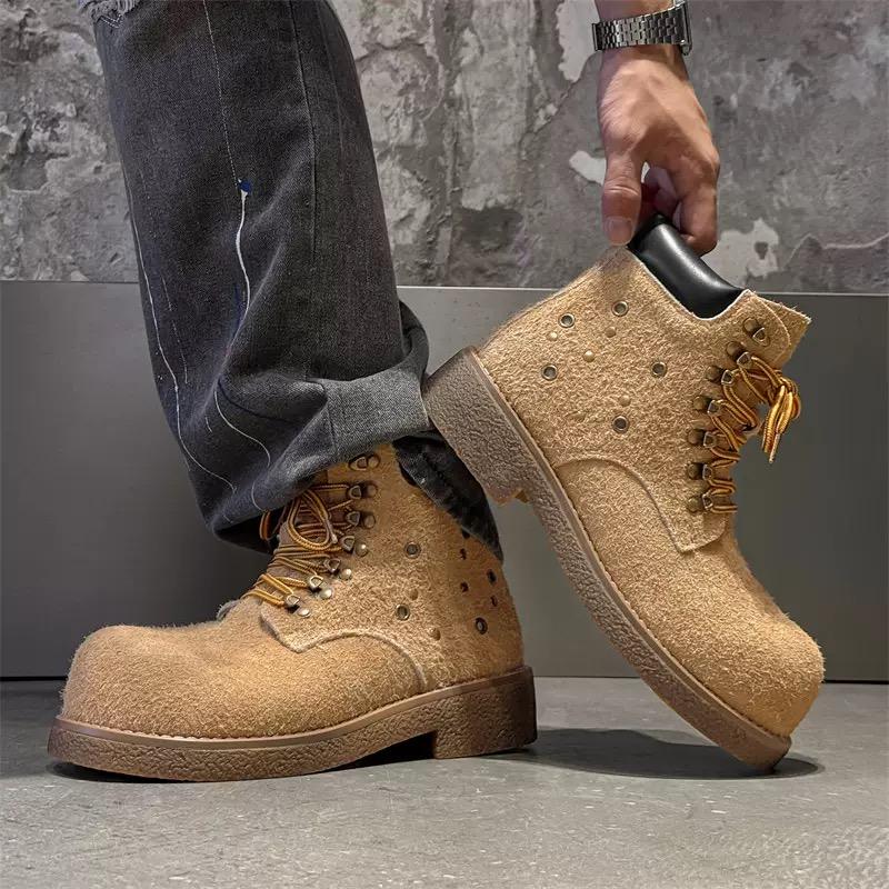 Nowe Męskie Buty Wysokie Cholewki Wysokiej Jakości Buty Męskie Modne Fajne Buty Męskie Wysokie Cholewki Buty Projektanckie Męskie Buty Motocyklowe Botas Hombre