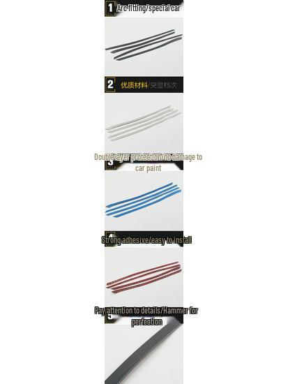 18 Nowy Widok Stal Nierdzewna Krawędź Drzwi Samochodowych Ochronna Listwa Ozdobna Zapobiegająca Zarysowaniom