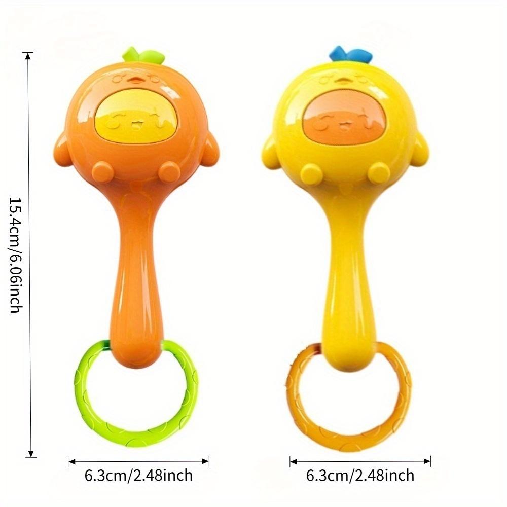 Baby Sensory Toys with Rattles - Multicolor Tactile Stimulation Toys for Motor Skills Development, Gripping & Ringing Sounds