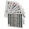 9 Sheets Snake Nail Art Stickers Self Adhesive DIY Manicure Decoration Nail Art Accessories