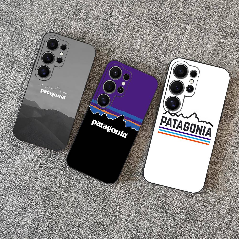 Etui na telefon z logo P-Patagonias dla Samsung S 24 Fe 25 Ultra Plus 20 Lite 21 30 22 23 24 22 Ultra 5G Fundas