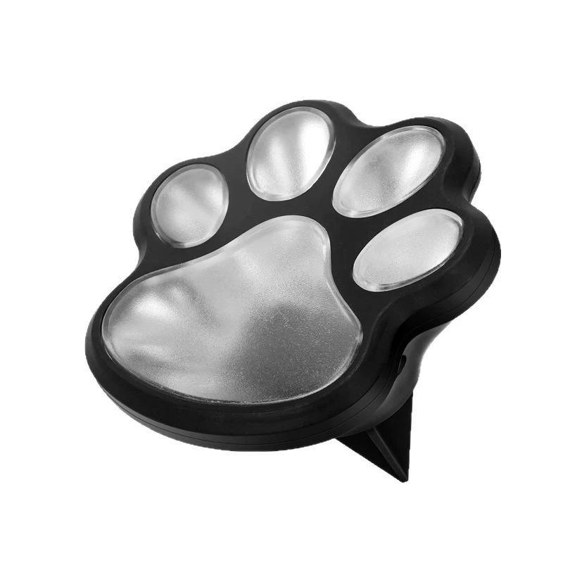 1PC Lawn Light Outdoor Paw Shaped for Garden Patio Underground Light Yard Walkway LED Driveway Decor Solar Light Waterproof IP44