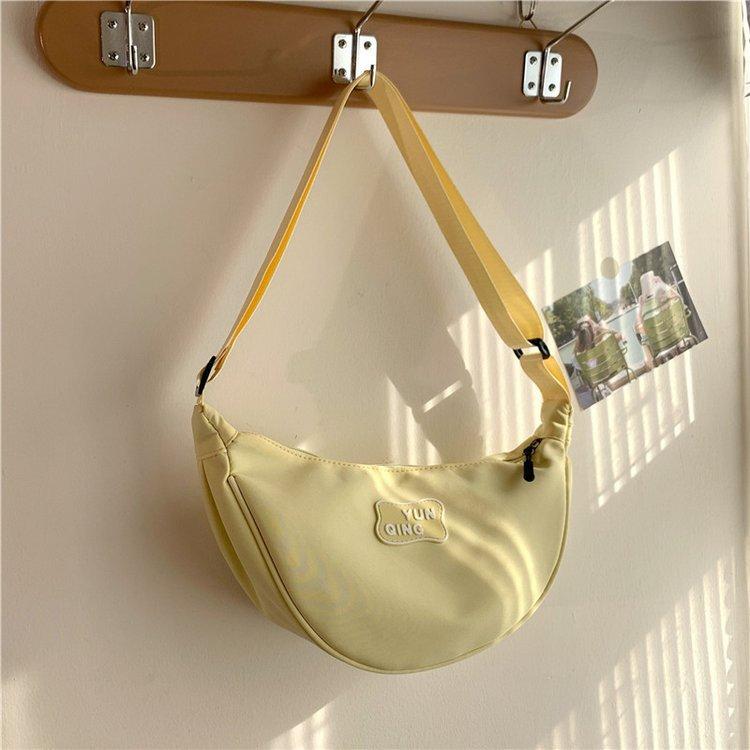 New Simple Fanny Pack Fashionable Commuter Underarm Dumpling Bag Women's 2 Street Shot Single Shoulder Messenger Bag Tide