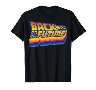 Back To the Future 35th Anniversary Retro Logo T-Shirt