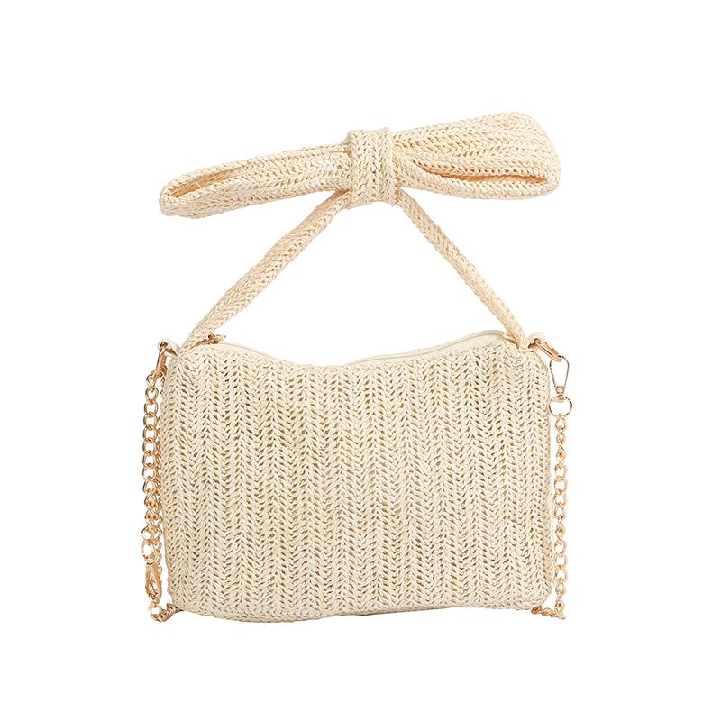 

Boho Straw Bag for Women Handmade Woven Shoulder Bag Crossbody Purse Summer Beach Tote Rattan Clutch Casual Ladies Fashi Bags бежевый