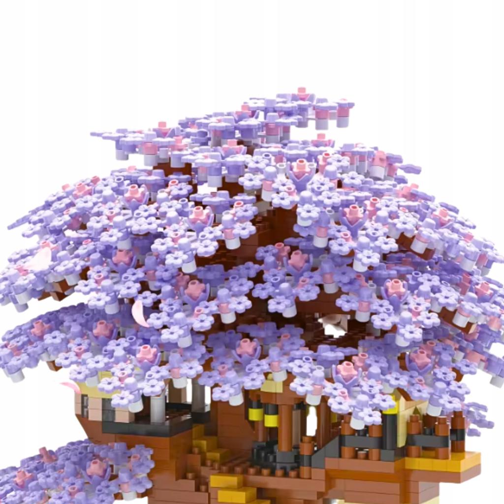 Construction Bricks Sakura Cherry Blossom Brick Set 2229 Pcs.