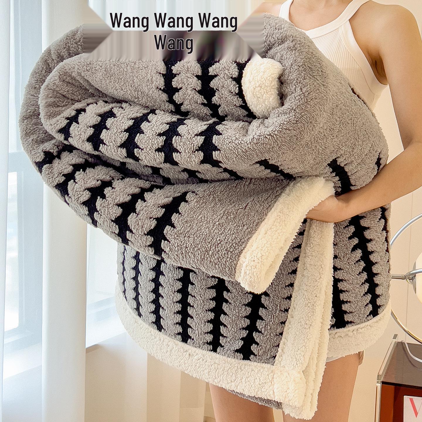 

Thickened Coral Velvet Shawl & Sofa Blanket for Office or Napping 100x150cm Kids