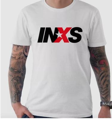 Retro INXS Band Bílé tričko s krátkým rukávem