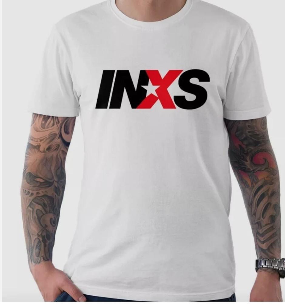 Retro INXS Band White Short Sleeve T-Shirt