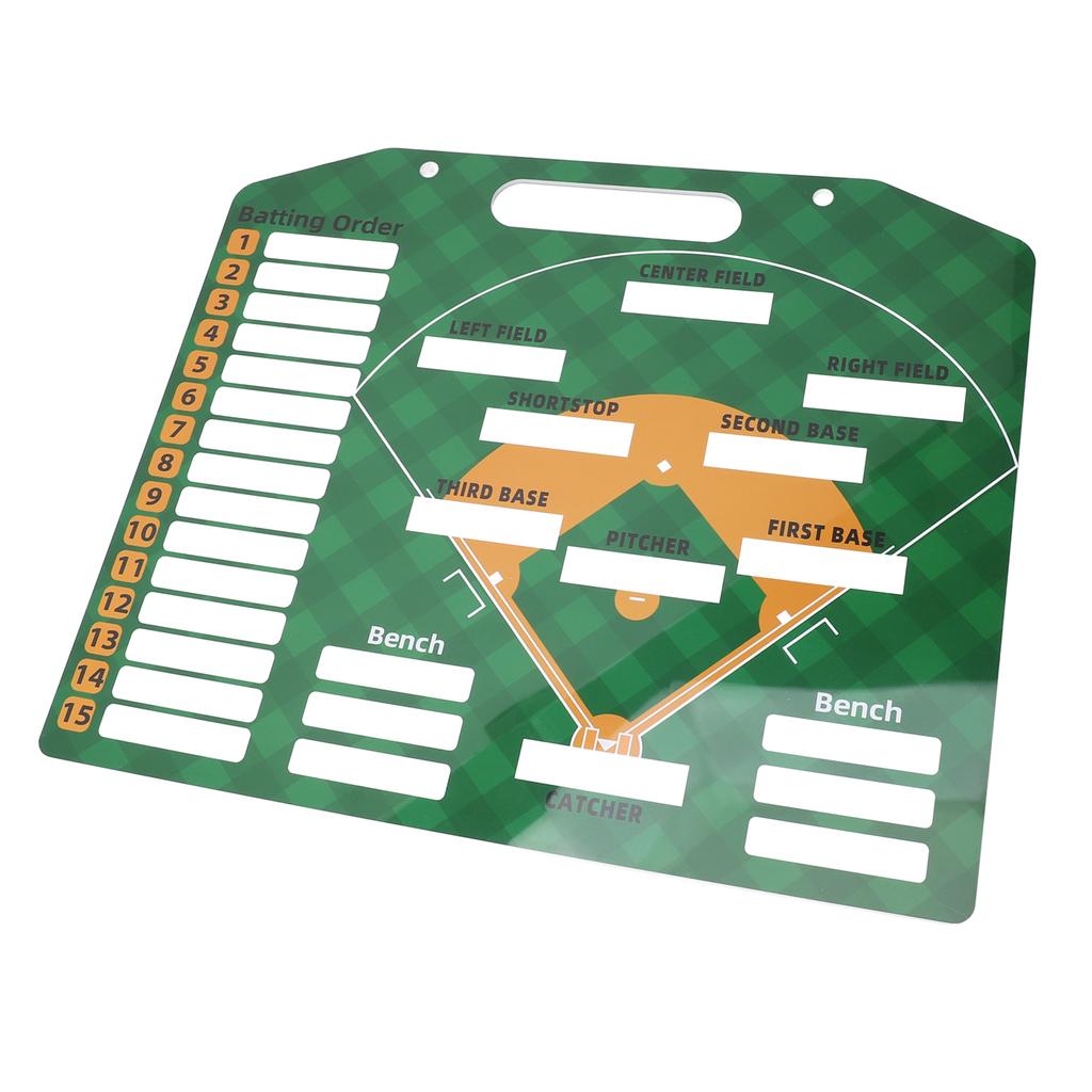 Baseball Coaching Board Professional Double Sided Reusable Dry Erase Baseball Lineup Board Magnetic