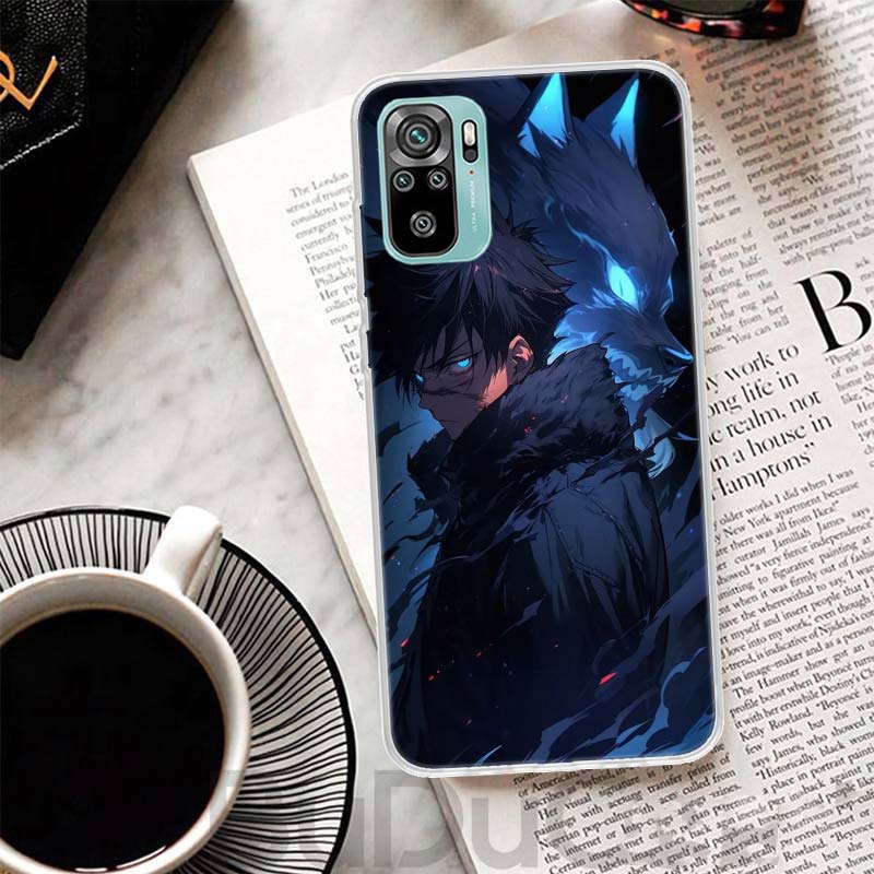 Kaisen J-Jujutsu Fushiguro Megumi Cover For Xiaomi Redmi Note 14 13 12S 12 11 Pro Plus Phone Case 11S 10S 10 11E 11T + 9S 9 Prin