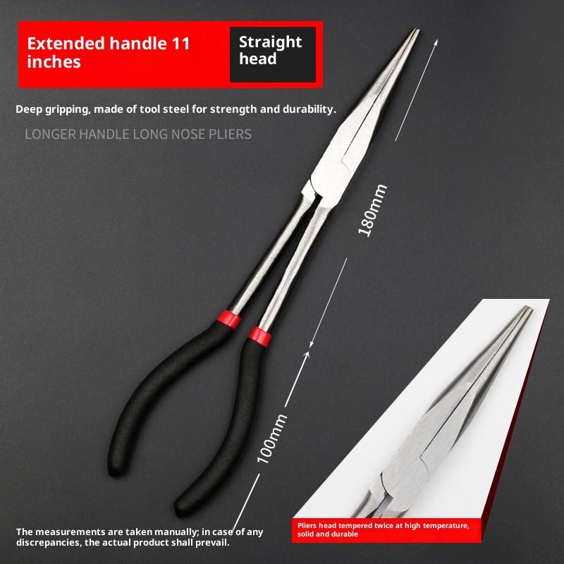 

High Quality Multifunctional 1Pc Fishing Pliers Curve Straight Long Handle Carbon Steel Gripper Diy Manual Tool
