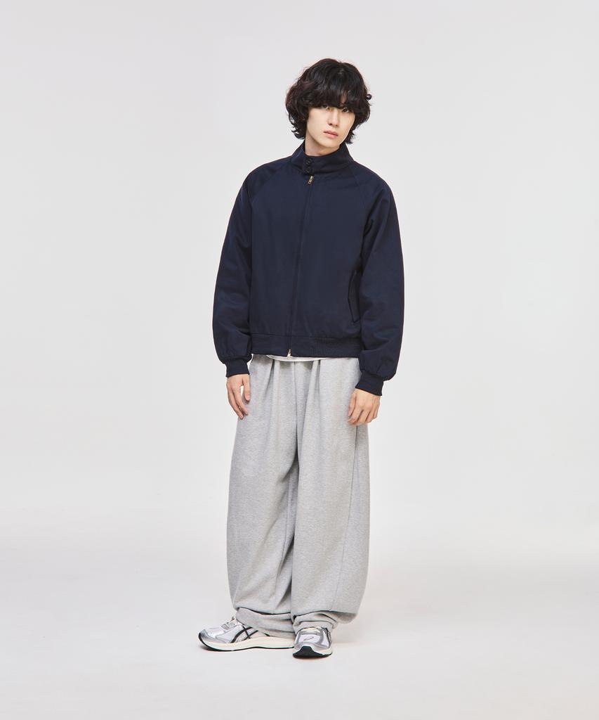 Signature Cotton Crop Harrington Jacket [Navy]