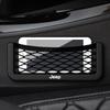 Car Organizer Storage Bag Auto Paste Net Pocket Phone Holder Car Accessories For Jeep Renegade Wrangler JK JL Grand Cherokee Compass Patriot