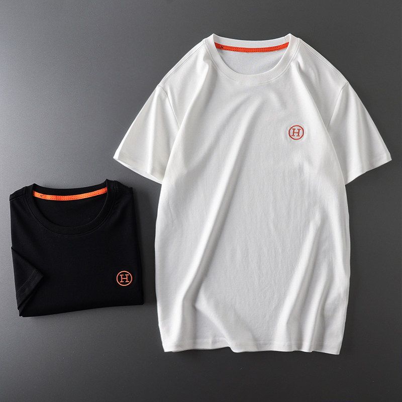 Original Overplus Order Liquid Ammonia T-shirt Men's Short Sleeve Cotton Waterproof Antifouling Embroidery Top Cut the Tag off Men's Clothing Clothes