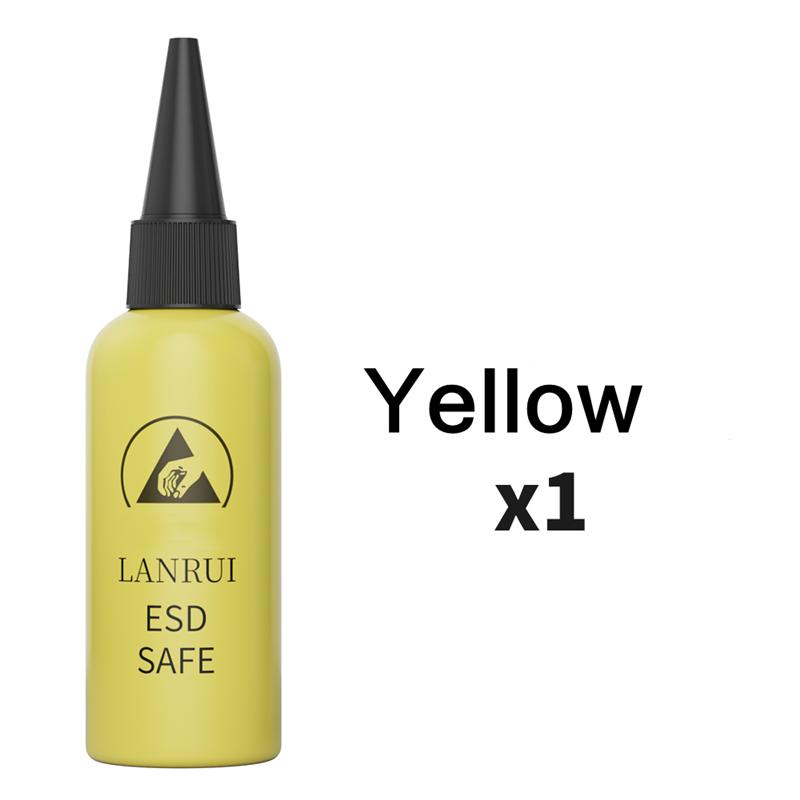 

Lanrui 60ml ESD-SAFE Syringe Empty Bottle Used for Filling Glue Wash Board Water Leakproof Squeeze Bottle Phone Repair Tool